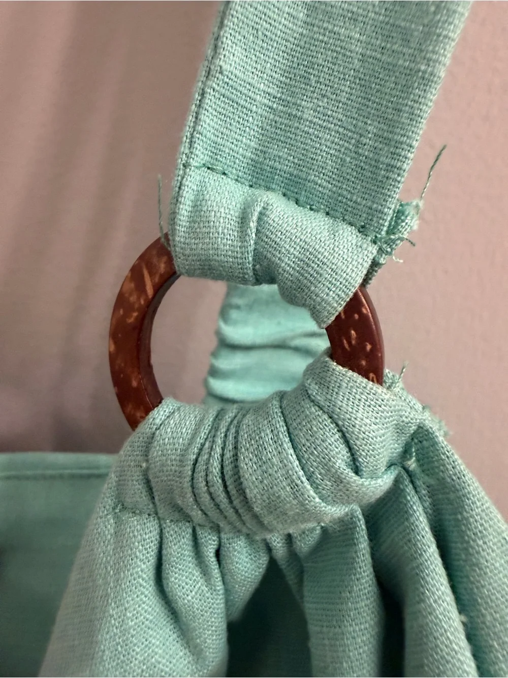 Pink Lily Turquoise Ring-Detail Mini Dress